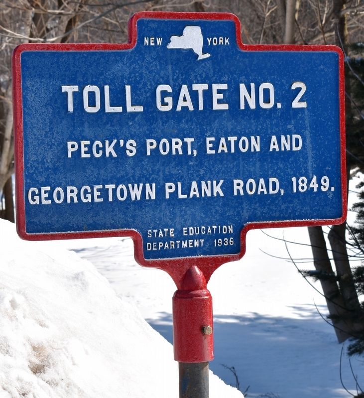 Toll Gate No. 2 Marker image. Click for full size.