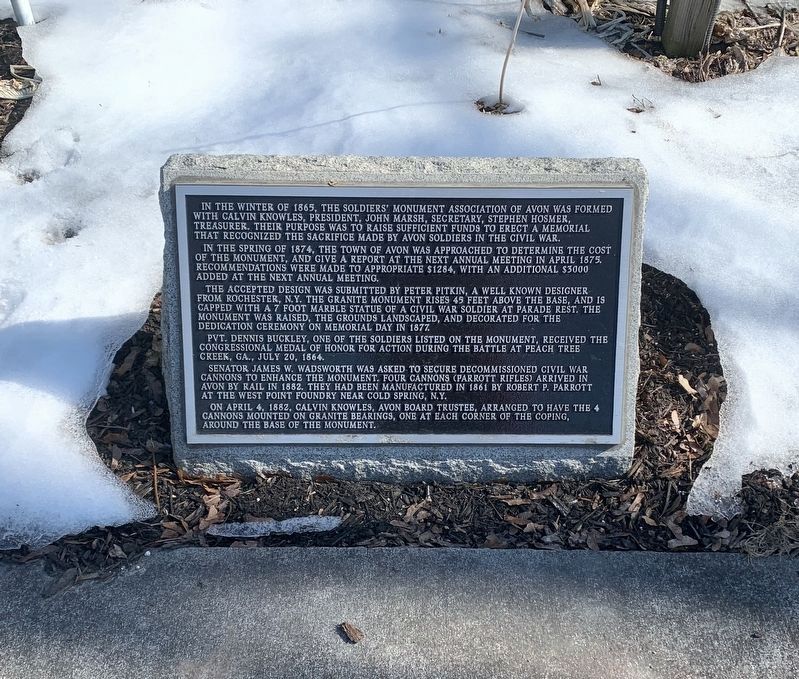 About the Avon Civil War Monument image. Click for full size.