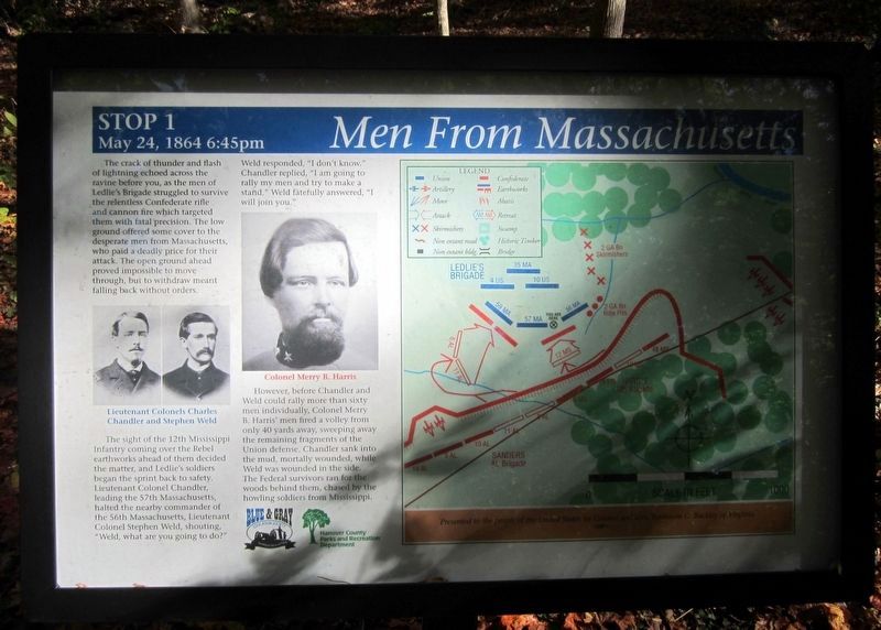 Men from Massachusetts Marker image. Click for full size.