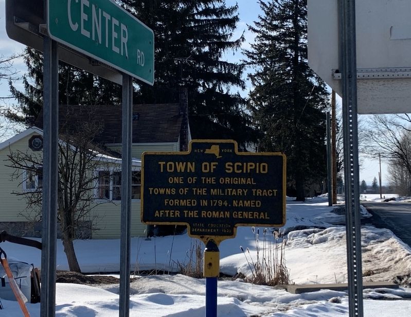 Town of Scipio Marker image. Click for full size.