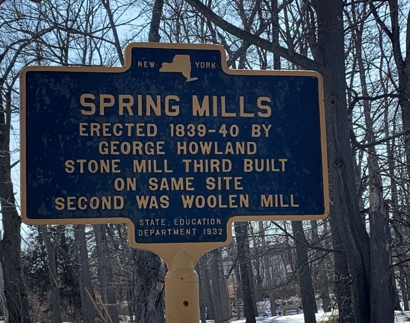 Spring Mills Marker image. Click for full size.