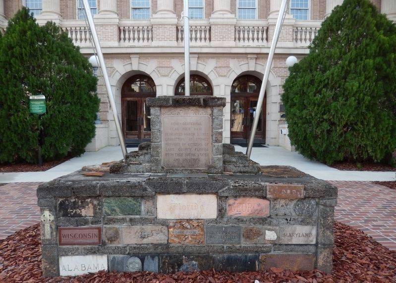 Lake County Courthouse Semi-Centennial Flagpole Base. Click for full size. Lake County Courthouse Semi-Centennial Flagpole Base image. Click for full size.
