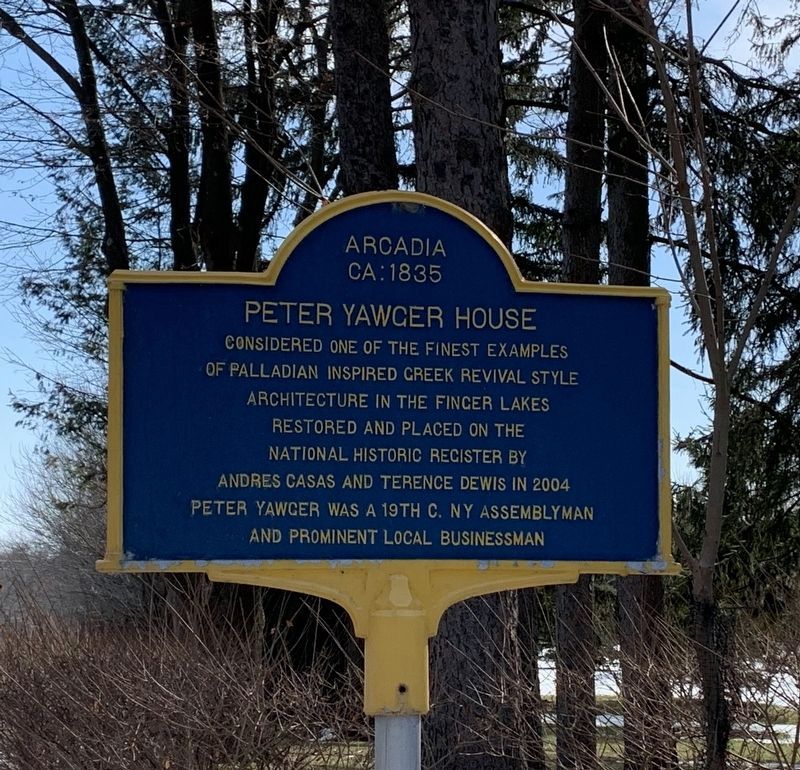 Peter Yawger House Marker image. Click for full size.