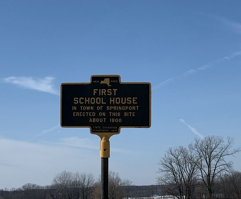 First School House Marker. Click for full size. First School House Marker image. Click for full size.