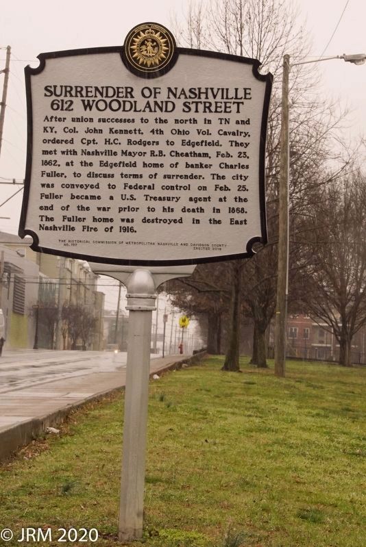 Surrender of Nashville Marker. Click for full size. Surrender of Nashville Marker image. Click for full size.