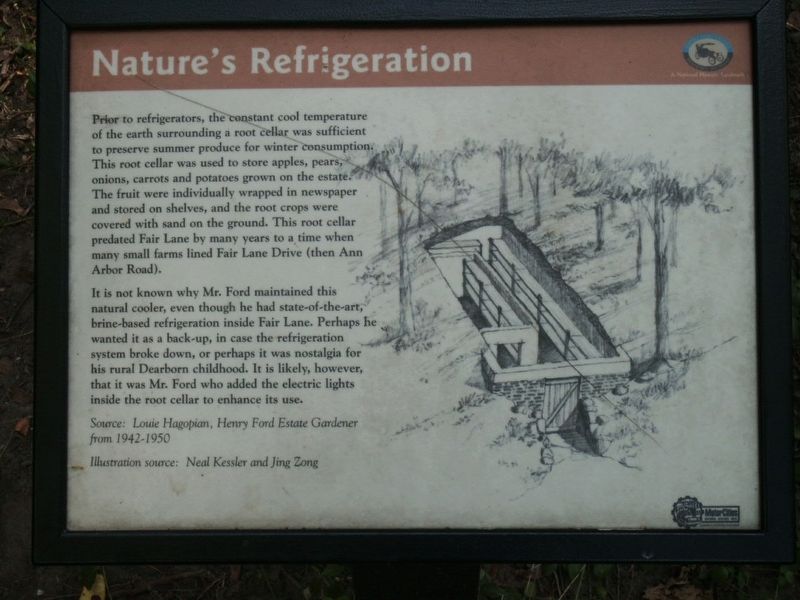 Nature's Refrigeration Marker. Click for full size. Nature's Refrigeration Marker image. Click for full size.