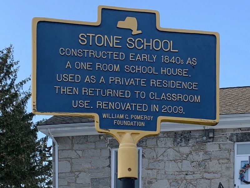Stone School Marker image. Click for full size.