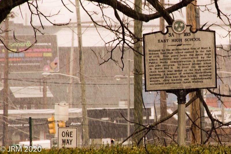 East High School side of the marker image. Click for full size.
