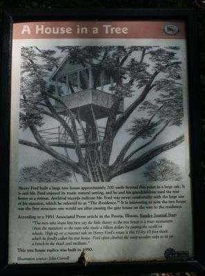 A House in a Tree Marker. Click for full size. A House in a Tree Marker image. Click for full size.