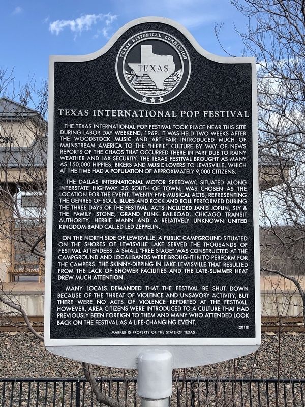 Texas International Pop Festival Marker image. Click for full size.