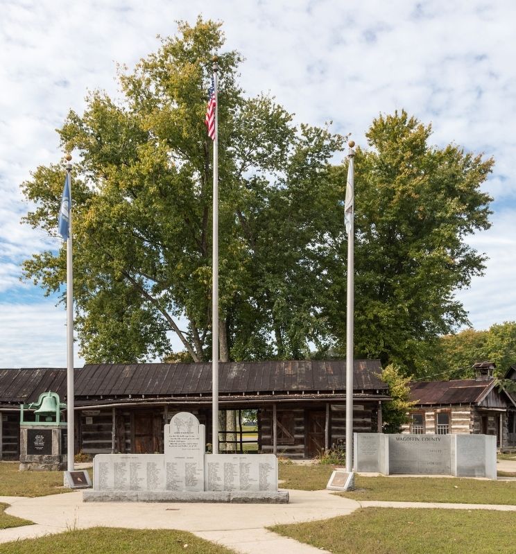 Legends in Blue and Gray Memorial and Magoffin County Memorial image. Click for full size.