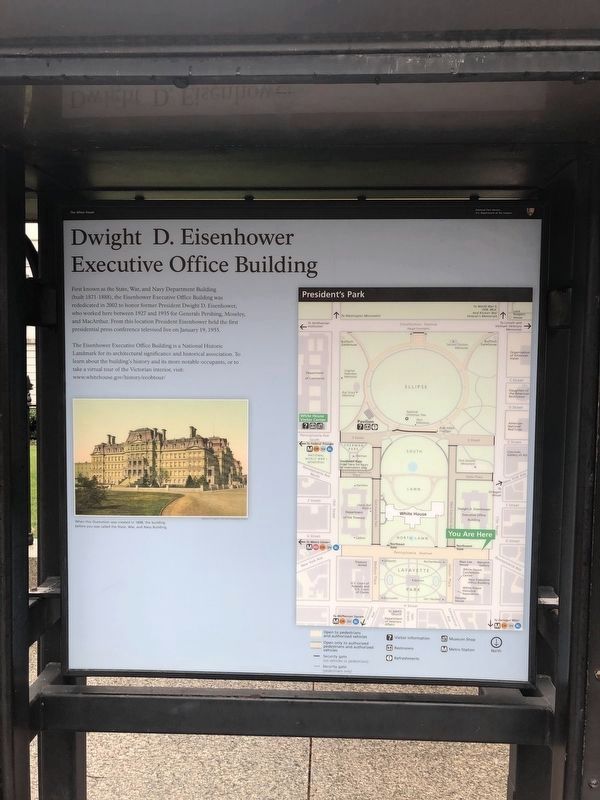 Dwight D. Eisenhower Executive Office Building Marker image. Click for full size.