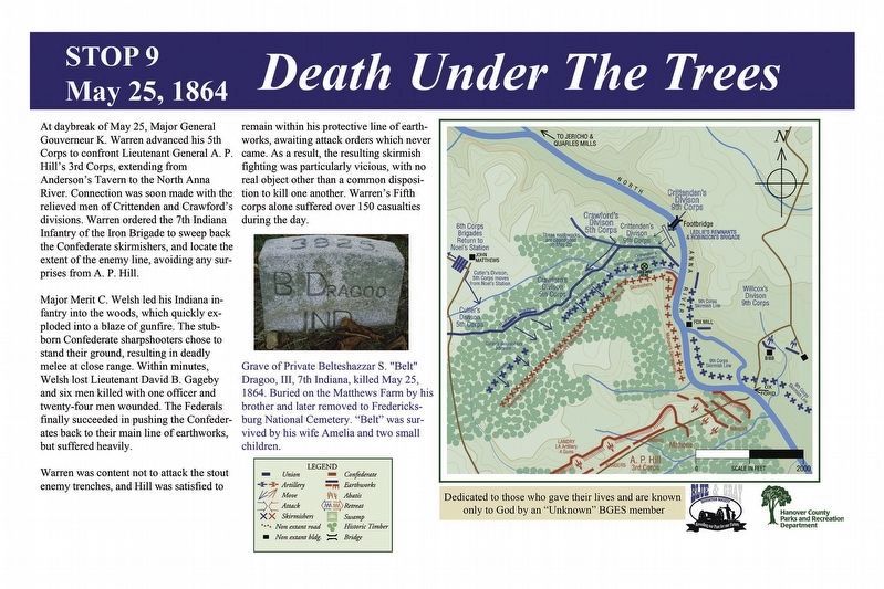 Death Under The Trees Marker image. Click for full size.