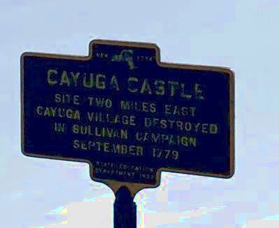 Cayuga Castle Marker image. Click for full size.