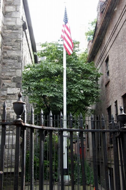 John Richard Ress, Jr. marker and flagpole. Click for full size. John Richard Ress, Jr. marker and flagpole image. Click for full size.