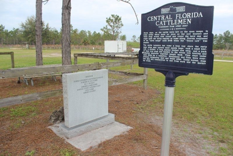 Central Florida Cattlemen Marker. Click for full size. Central Florida Cattlemen Marker image. Click for full size.