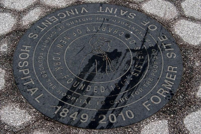 Former Site of Saint Vincent�s Hospital, Marker 5 image. Click for full size.