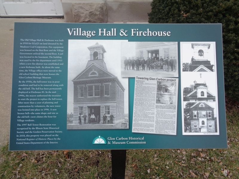 Village Hall & Firehouse Marker image. Click for full size.