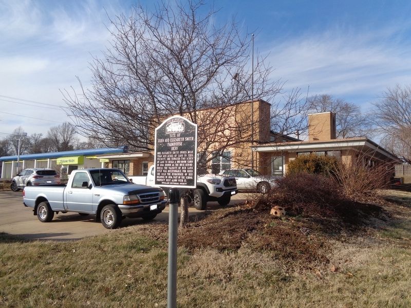 Site of John and Elizabeth Smith Farmhouse Marker. Click for full size. Site of John and Elizabeth Smith Farmhouse Marker image. Click for full size.