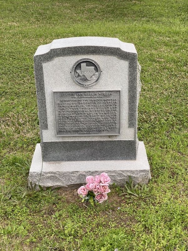 Stacye Ann Marlin Morgan Grave Marker. Click for full size. Stacye Ann Marlin Morgan Grave Marker image. Click for full size.