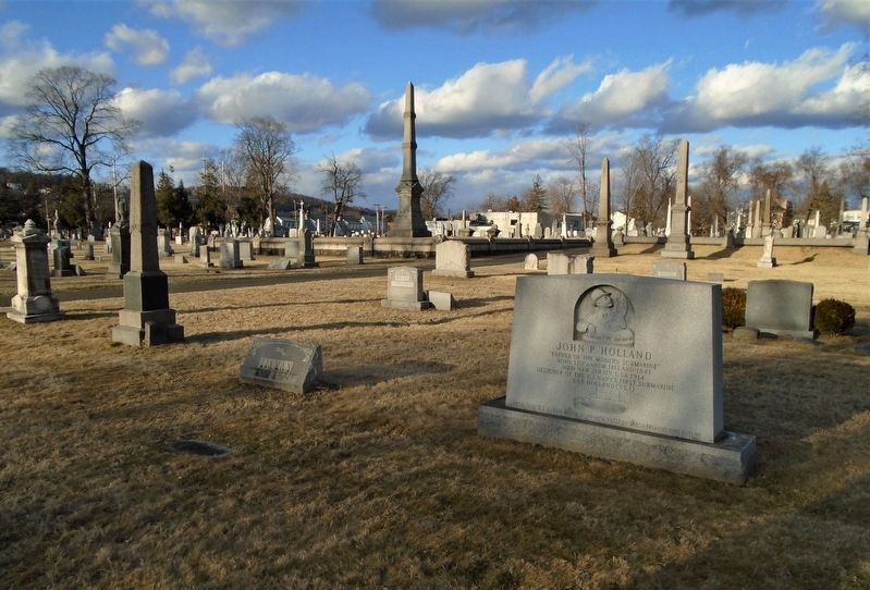 John P. Holland Marker. Click for full size. John P. Holland Marker image. Click for full size.