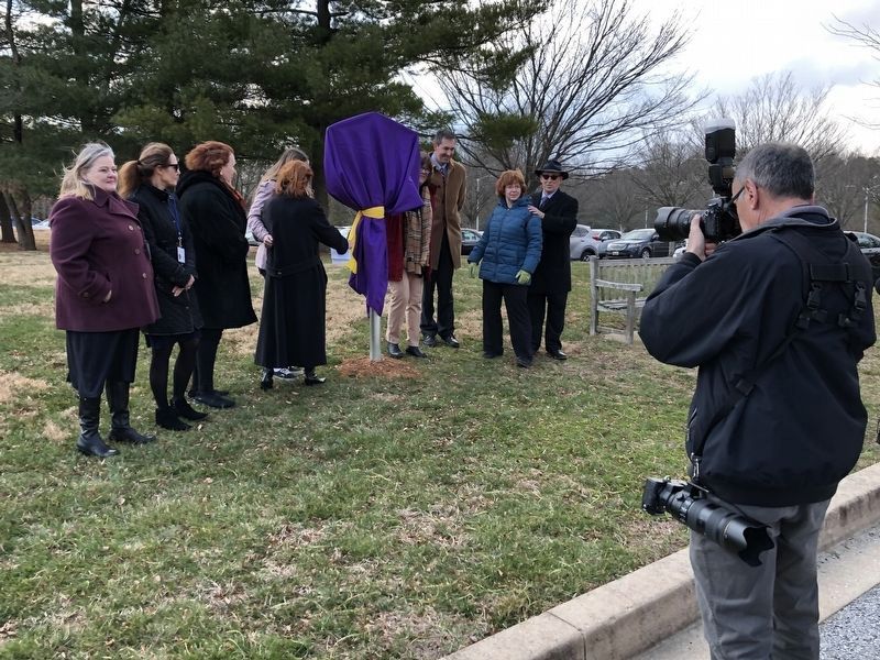 The unveiling ceremony on February 28, 2020 image. Click for full size.