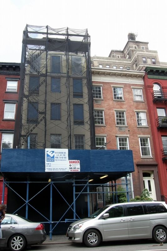 The illegally-altered Gibbons house at 339 West 39th Street. image. Click for full size.