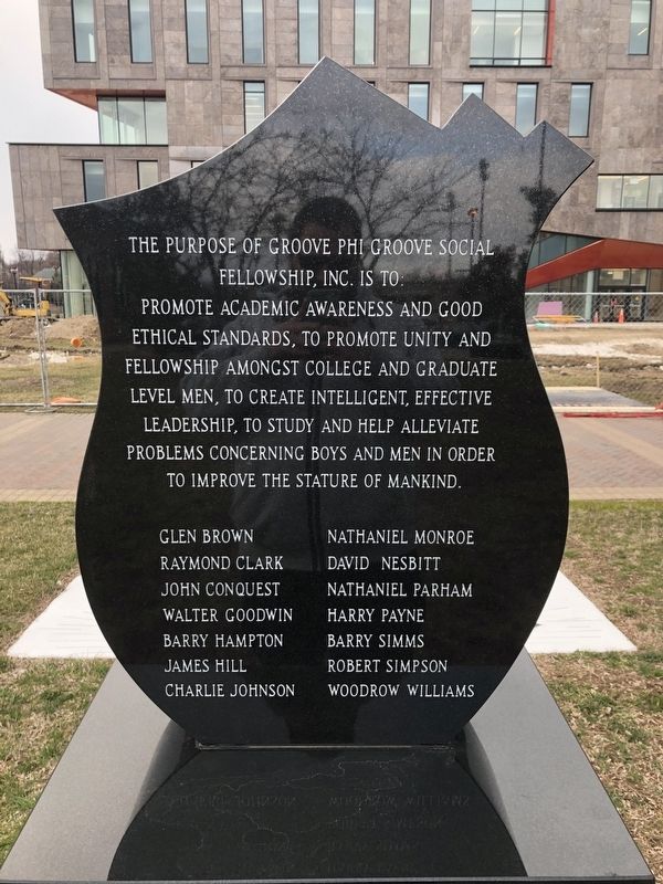 Groove Phi Groove Social Fellowship, Inc. Marker. Click for full size. Groove Phi Groove Social Fellowship, Inc. Marker image. Click for full size.