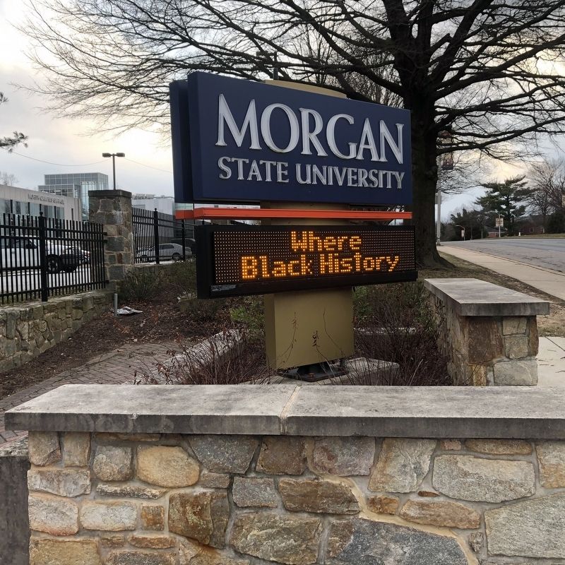 Morgan State University Marker image. Click for full size.