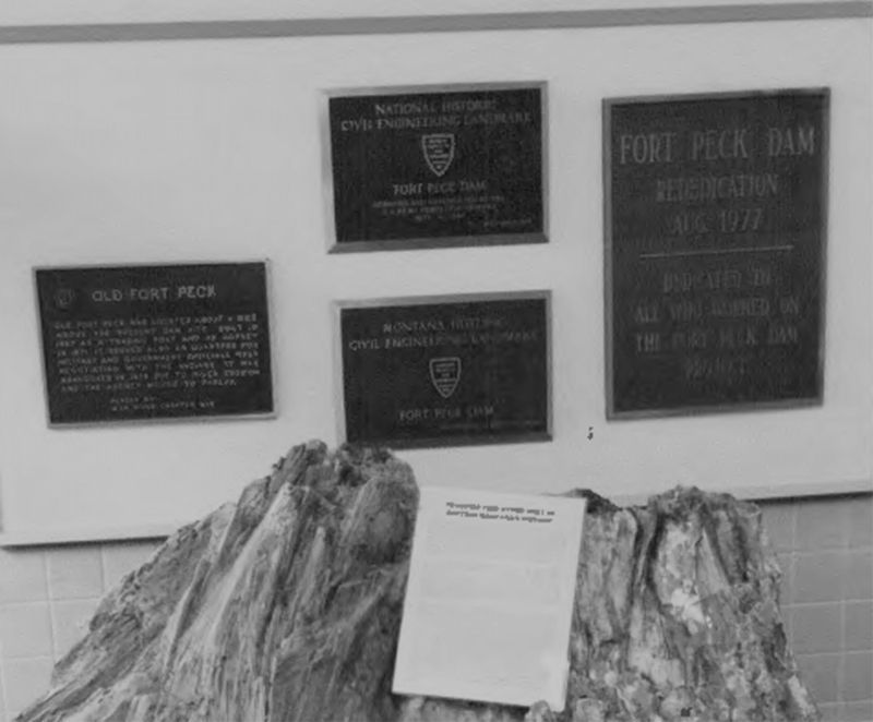Site of DAR Fort Peck marker image. Click for full size.
