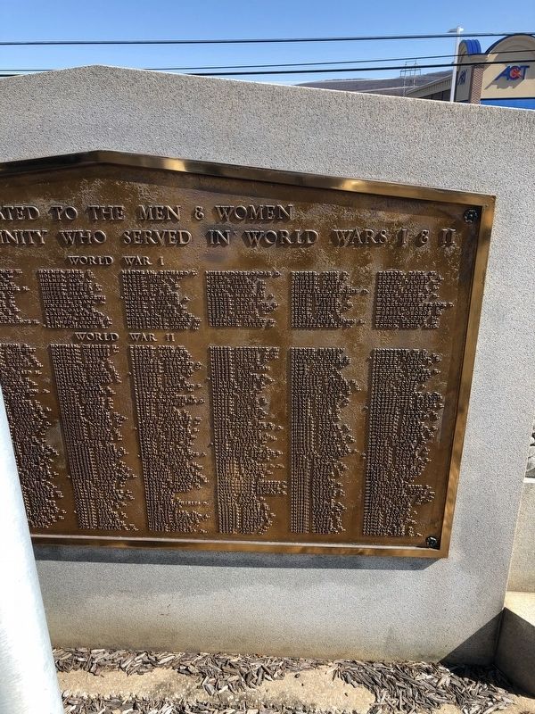 Boonsboro & Vicinity World Wars I & II Memorial. Click for full size. Boonsboro & Vicinity World Wars I & II Memorial image. Click for full size.