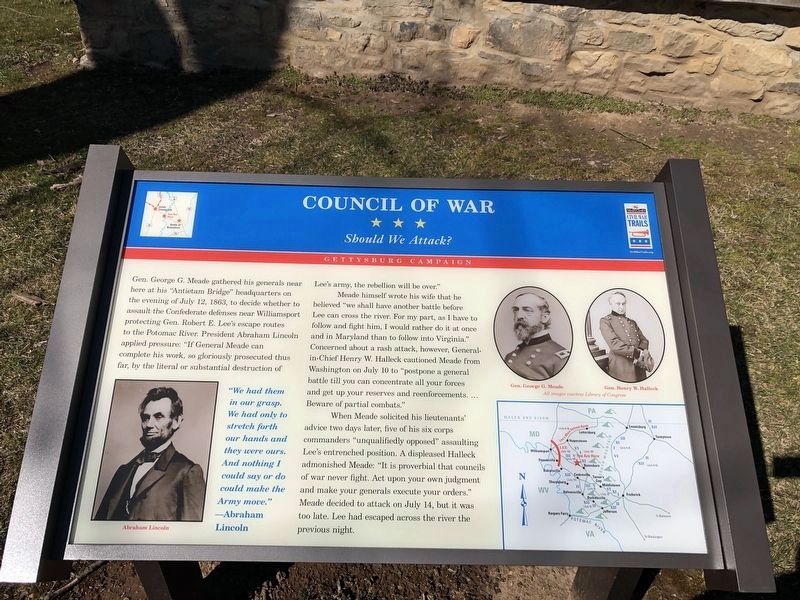 Council of War Marker. Click for full size. Council of War Marker image. Click for full size.