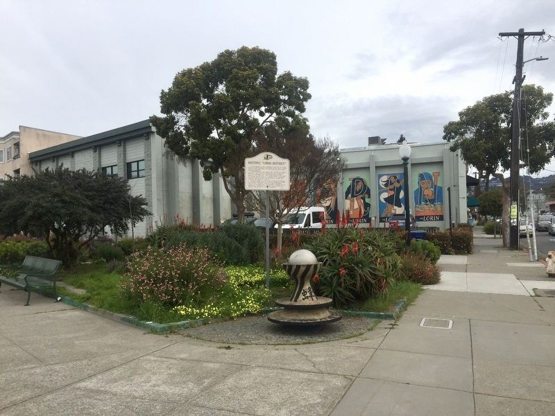 Historic "Lorin District" Marker - wide view. Click for full size. Historic "Lorin District" Marker - wide view image. Click for full size.