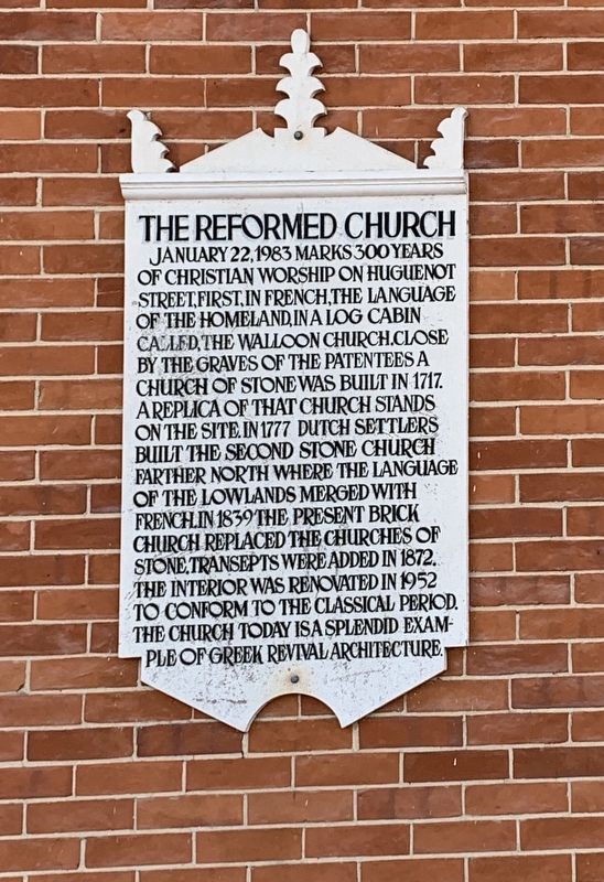 The Reformed Church Marker. Click for full size. The Reformed Church Marker image. Click for full size.