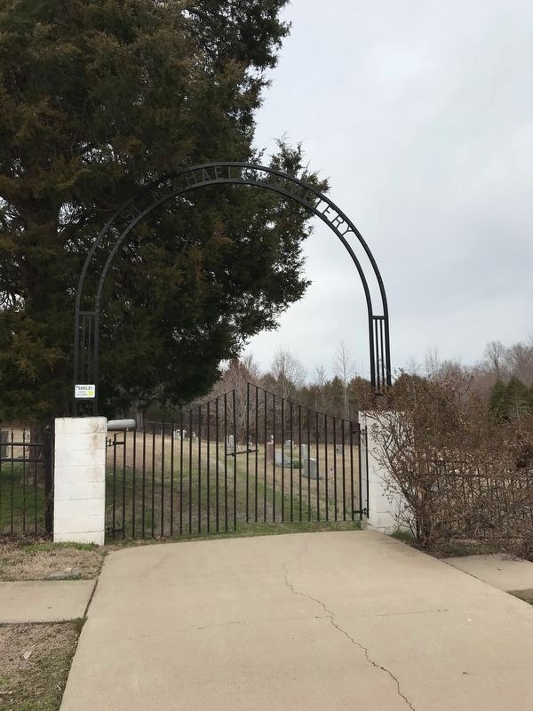 Entrance to Saint Michael Catholic Church cemetery image. Click for full size.