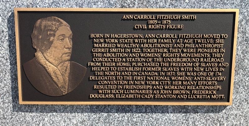Ann Carroll Fitzhugh Smith Marker image. Click for full size.
