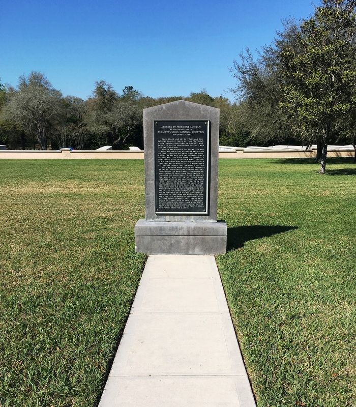 Address by President Lincoln Marker. Click for full size. Address by President Lincoln Marker image. Click for full size.