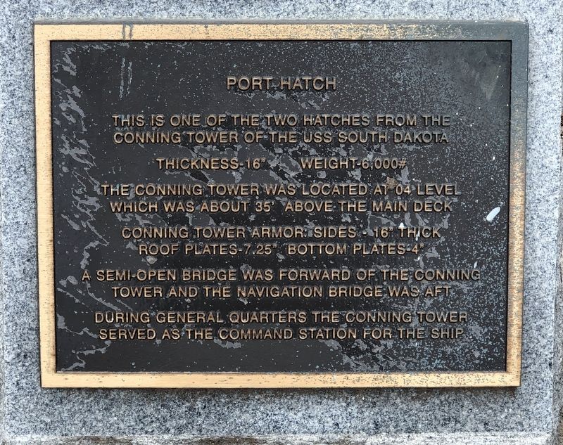 Port Hatch Marker image. Click for full size.
