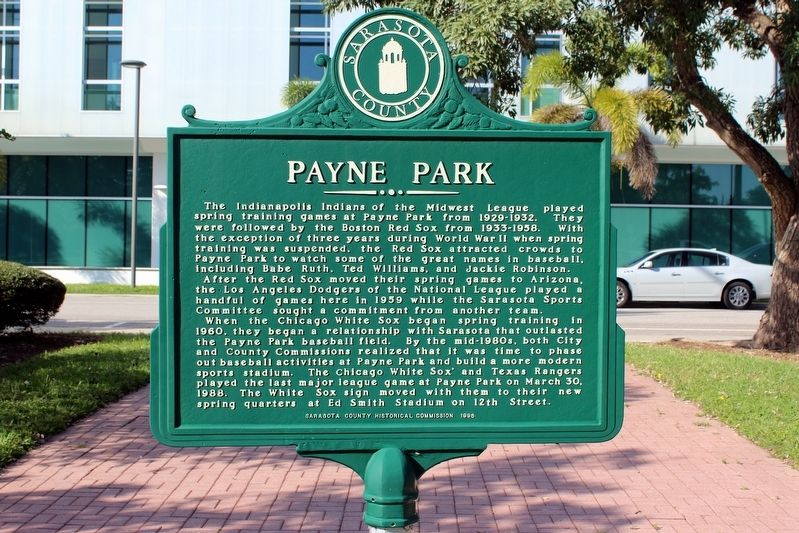 Payne Park Marker Side 2 image. Click for full size.