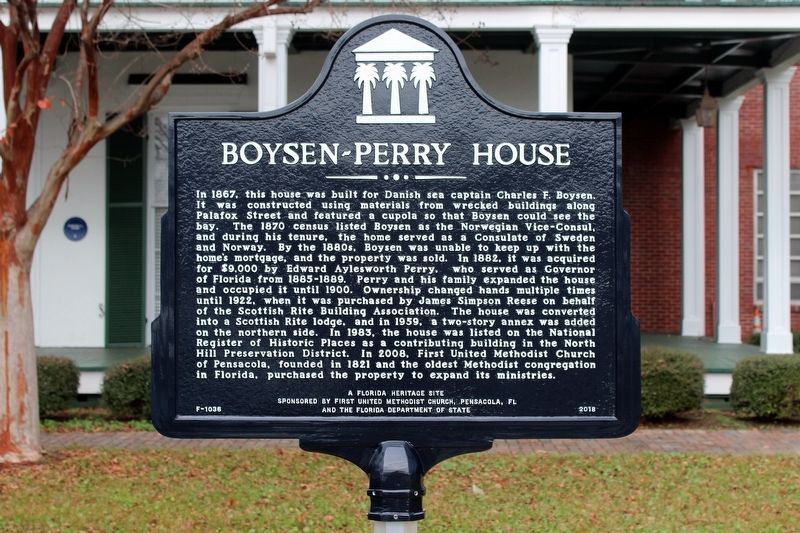 Boysen-Perry House Marker image. Click for full size.