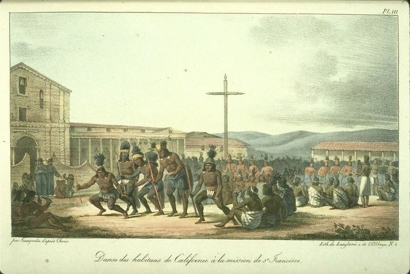 <i>Dance of the California Natives at the San Francisco Mission</i> image. Click for full size.