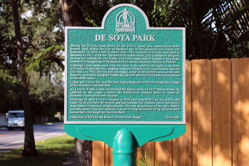 De Sota Park Marker image. Click for full size.