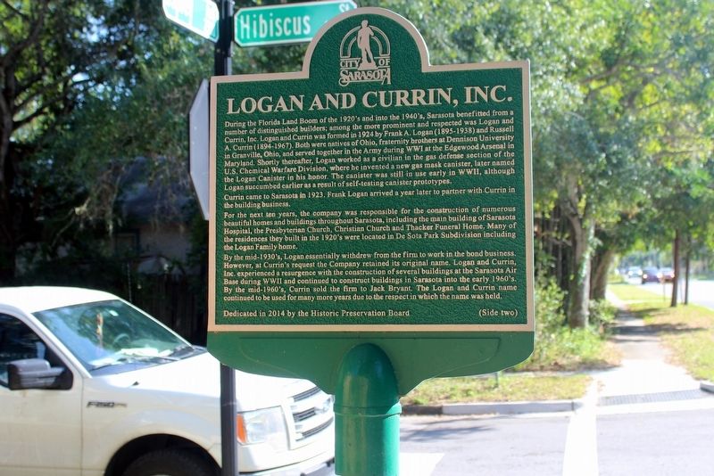 Logan and Currin, Inc. Marker image. Click for full size.
