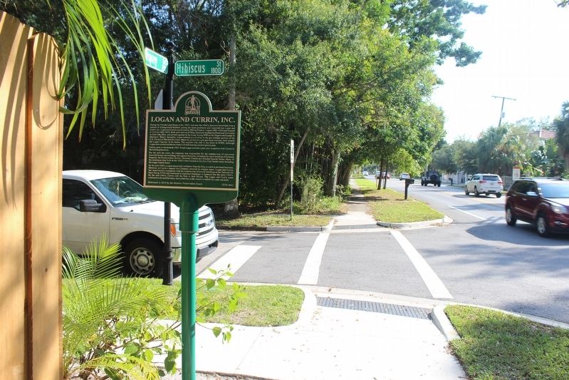 De Sota Park/Logan and Currin, Inc. Marker looking south image. Click for full size.