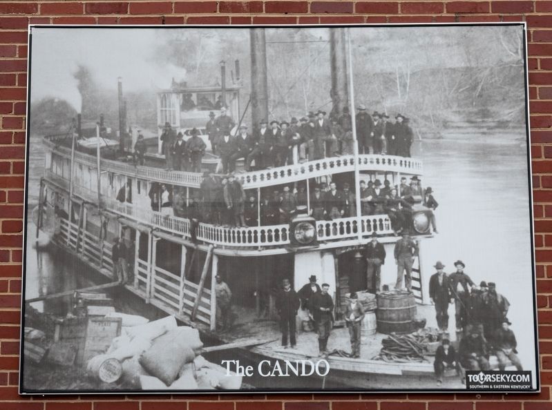 The <i>Cando</i> Sternwheeler at Prestonburg. Click for full size. The <i>Cando</i> Sternwheeler at Prestonburg image. Click for full size.