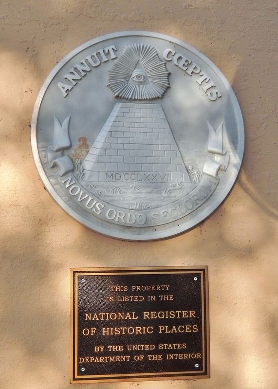 Historic Cocoa Post Office Marker<br>(<i>tall view</i>). Click for full size. Historic Cocoa Post Office Marker<br>(<i>tall view</i>) image. Click for full size.