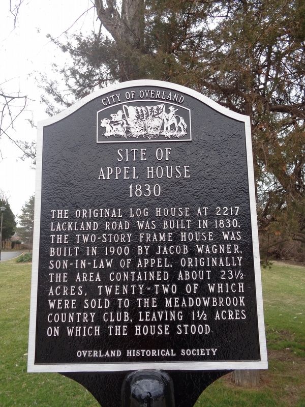 Site of Appel House Marker image. Click for full size.