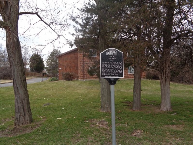 Site of Appel House Marker image. Click for full size.
