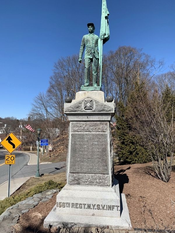 156th Regiment N.Y.S.V. Infantry Marker. Click for full size. 156th Regiment N.Y.S.V. Infantry Marker image. Click for full size.