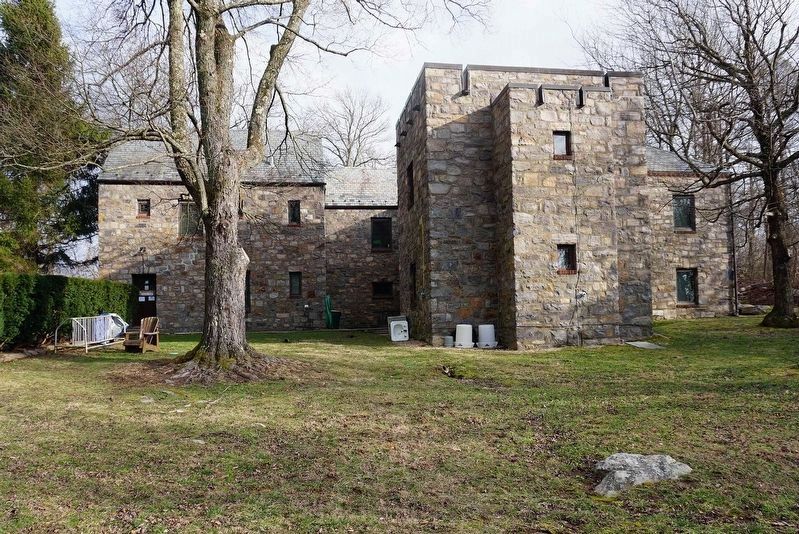 Rear View of the hostel at Bears Den, built to resemble a castle. image. Click for full size.